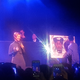 Cynthia Nixon addresses the audience at an Eric B. & Rakim show in New York City on April 9, 2018.